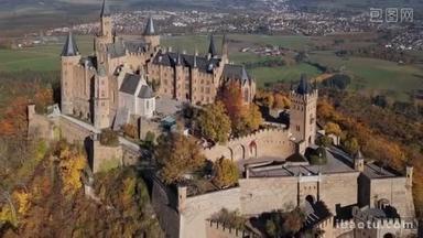 Hohenzollern 城堡鸟瞰图, 德国